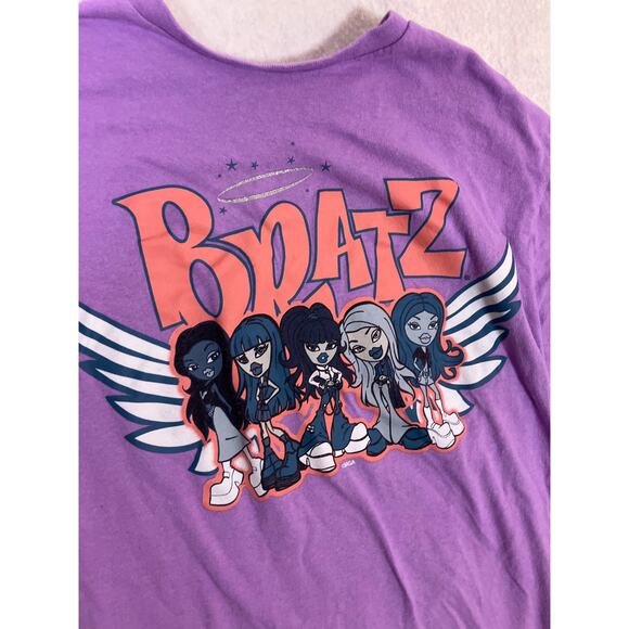 Bratz Dolls Purple T-Shirt Women’s Medium – Y2K Graphic Tee Retro 2000s Style - Picture 2 of 5